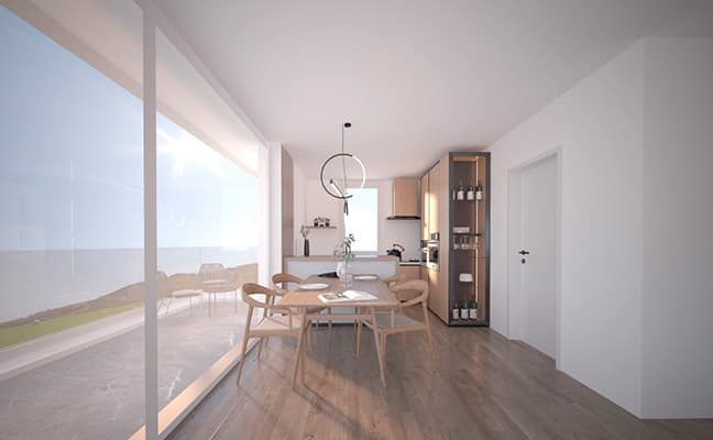 Modernes Interieurdesign mit klarer Linienführung